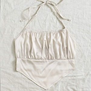 satin halter top